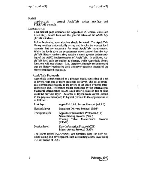 A/UX® System Administrator's Reference Sections 1M, 7, and 8