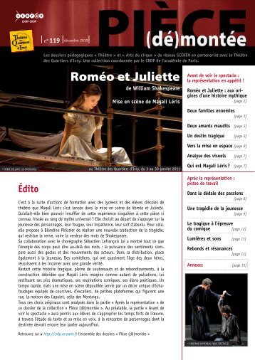 Roméo et Juliette - (CRDP) de l'académie de Paris