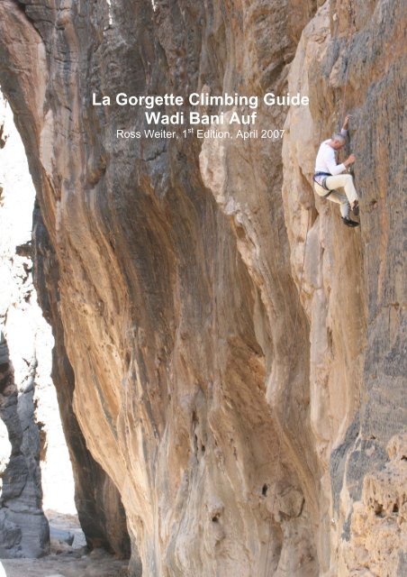 La Gorgette Climbing Guide Wadi Bani Auf - Oman Adventure Sports