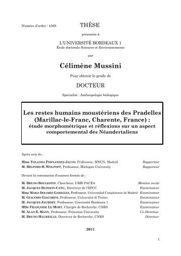 Célimène Mussini - Université Bordeaux 1