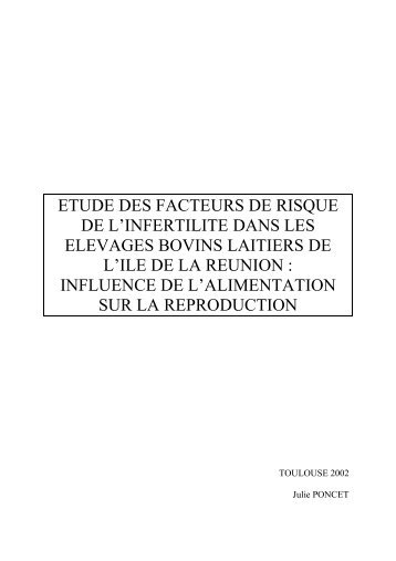 ETUDE DES FACTEURS DE RISQUE DE L'INFERTILITE ... - OATAO