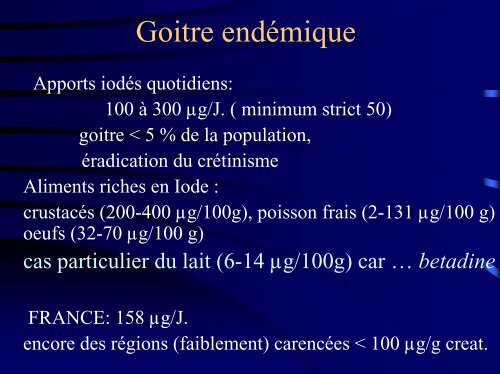 Goitres plongeants et thoraciques - Association Francophone de ...