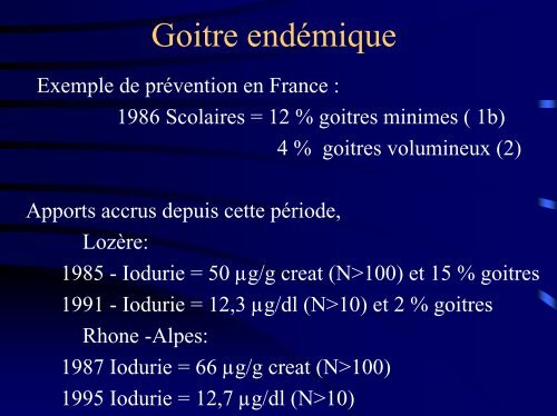 Goitres plongeants et thoraciques - Association Francophone de ...