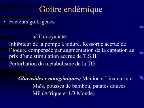 Goitres plongeants et thoraciques - Association Francophone de ...