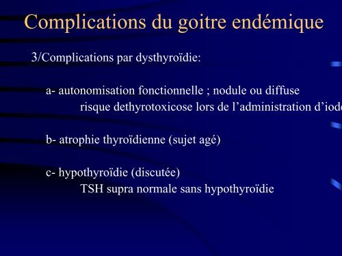 Goitres plongeants et thoraciques - Association Francophone de ...