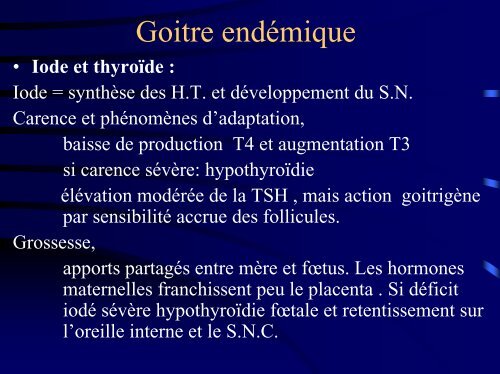 Goitres plongeants et thoraciques - Association Francophone de ...