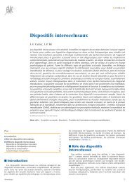 Dispositifs interocclusaux - Belbacha Dental