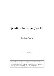 Je retiens tout ce que j'oublie / Texte de Stéphane Guérin - FNCTA