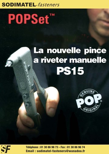 La nouvelle pince a riveter manuelle - Sodimatel Fasteners