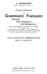Cour primaire de Grammaire française - Webrairie
