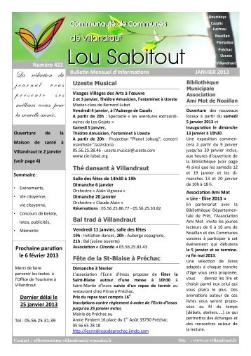 Lou Sabitout Lou Sabitout - Communauté de Communes du Canton ...