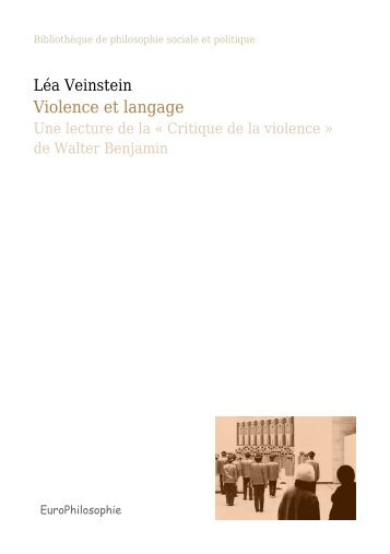 Violence et langage - PDF - Europhilosophie-editions.eu