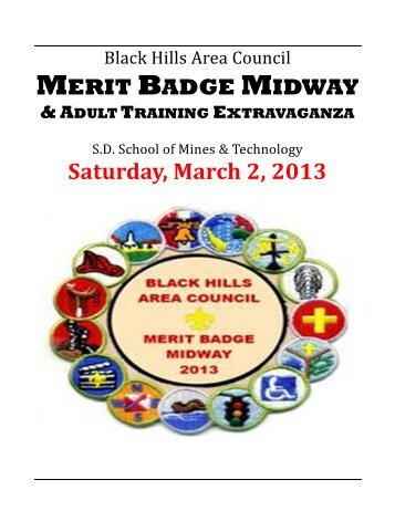 MERIT BADGE MIDWAY - Black Hills Area Council