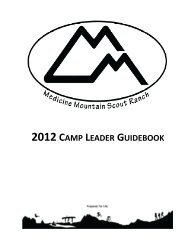 2012 CAMP LEADER GUIDEBOOK - Black Hills Area Council