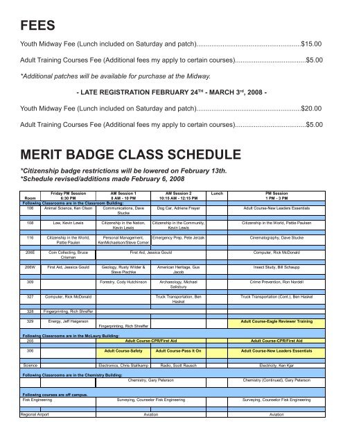 Merit Badge Midway - Black Hills Area Council