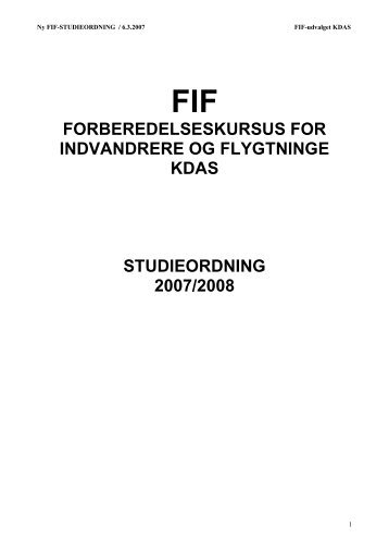 forberedelseskursus for indvandrere og flygtninge kdas ...