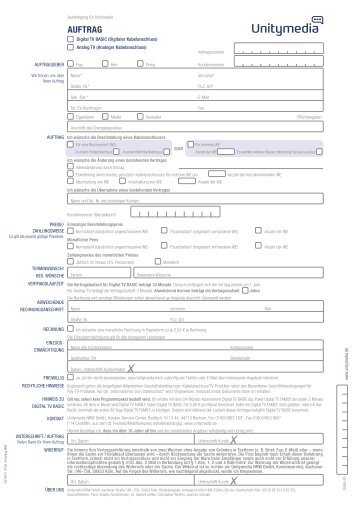 19015613 KA Auftrag NRW 0709 - Unitymedia