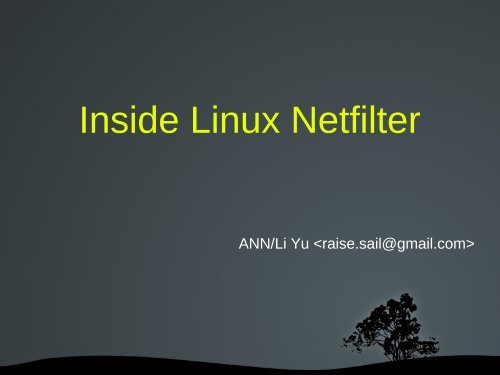 ANN/Li Yu Netfilter