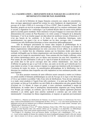 reflexions sur le passage de la ligne et le mensonge d'ulysse de paul