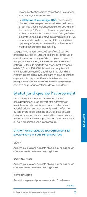 Un guide sur la santé sexuelle et reproductive en Afrique de l'ouest ...