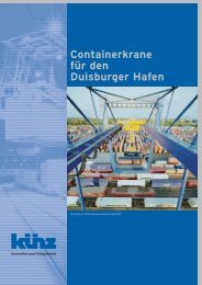 Containerkrane für den Duisburger Hafen