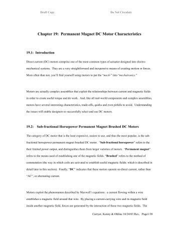 Chapter 19: Permanent Magnet DC Motor ... - Blog de ESPOL