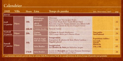 Lectures | Spectacles - La voix des mots