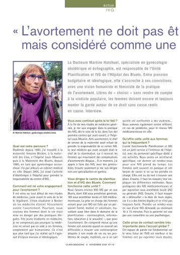 La Docteure Martine Hatchuel, spécialiste en ... - Clara magazine
