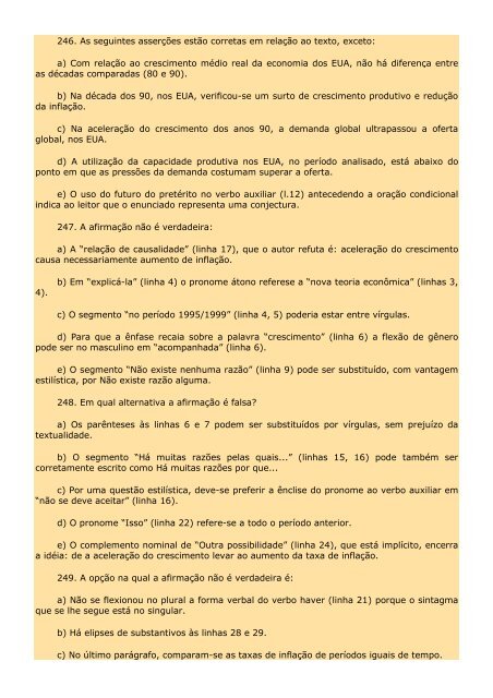 2.298 EXERCÍCIOS, COM GABARITO. - Cursocenpro.com.br