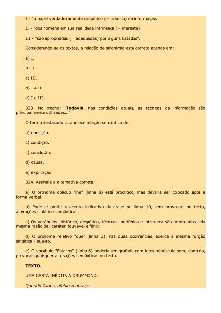 2.298 EXERCÍCIOS, COM GABARITO. - Cursocenpro.com.br