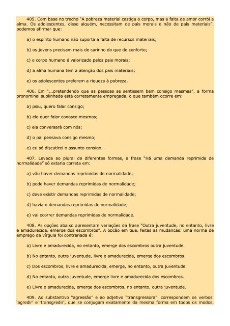 2.298 EXERCÍCIOS, COM GABARITO. - Cursocenpro.com.br