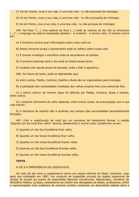 2.298 EXERCÍCIOS, COM GABARITO. - Cursocenpro.com.br