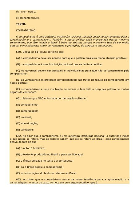 2.298 EXERCÍCIOS, COM GABARITO. - Cursocenpro.com.br