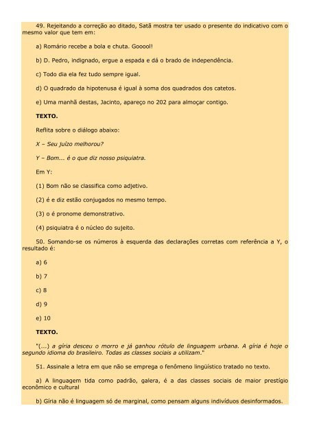 2.298 EXERCÍCIOS, COM GABARITO. - Cursocenpro.com.br