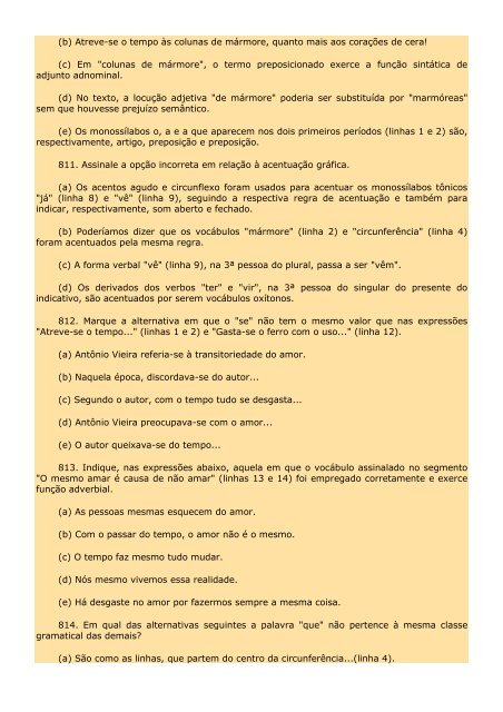 2.298 EXERCÍCIOS, COM GABARITO. - Cursocenpro.com.br