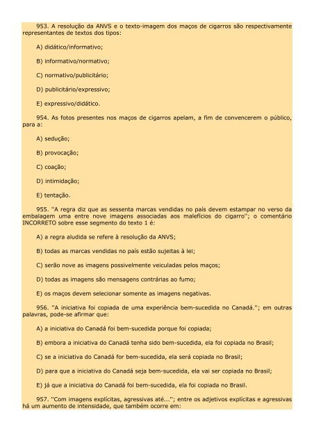 2.298 EXERCÍCIOS, COM GABARITO. - Cursocenpro.com.br