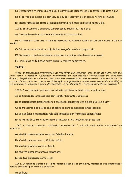 2.298 EXERCÍCIOS, COM GABARITO. - Cursocenpro.com.br