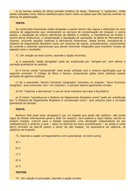 2.298 EXERCÍCIOS, COM GABARITO. - Cursocenpro.com.br