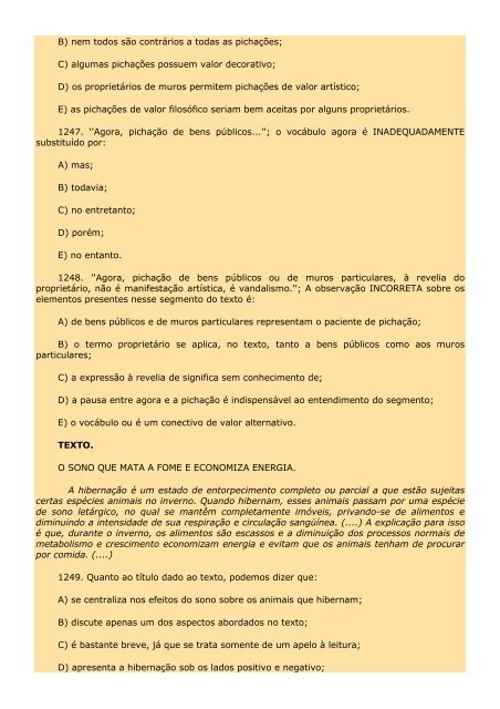 2.298 EXERCÍCIOS, COM GABARITO. - Cursocenpro.com.br