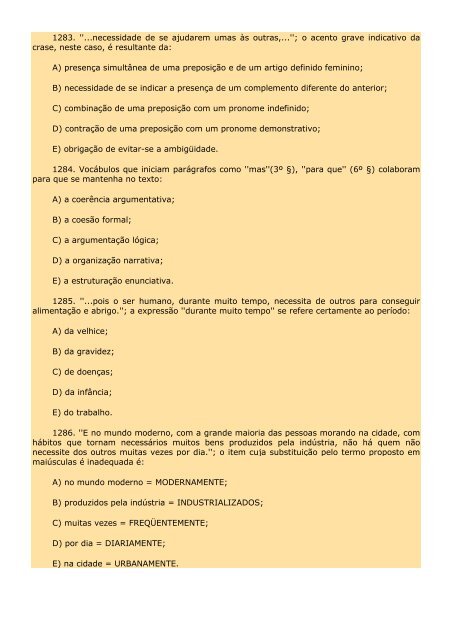 2.298 EXERCÍCIOS, COM GABARITO. - Cursocenpro.com.br