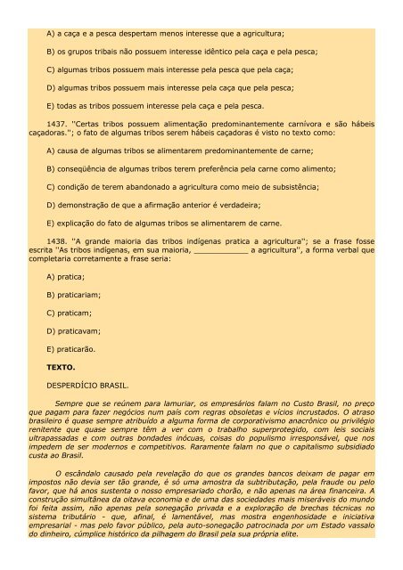 2.298 EXERCÍCIOS, COM GABARITO. - Cursocenpro.com.br