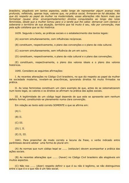 2.298 EXERCÍCIOS, COM GABARITO. - Cursocenpro.com.br