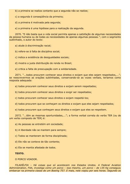 2.298 EXERCÍCIOS, COM GABARITO. - Cursocenpro.com.br