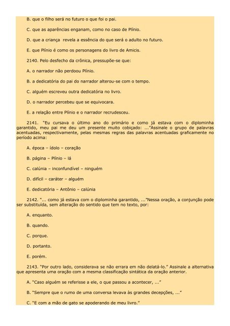 2.298 EXERCÍCIOS, COM GABARITO. - Cursocenpro.com.br