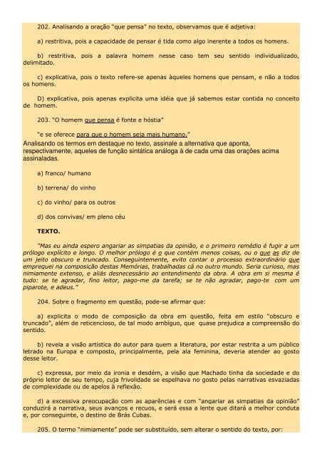 2.298 EXERCÍCIOS, COM GABARITO. - Cursocenpro.com.br