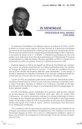 In Memoriam par le Pr J.J. Rombouts (doyen) - Secteur des sciences ...