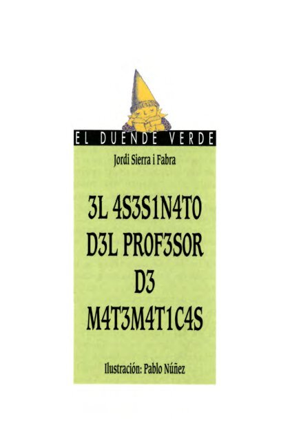 Libro: El asesinato del profesor de matemáticas