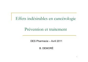 Effets indésirables des médicaments - Pharmclin.uhp-nancy.fr