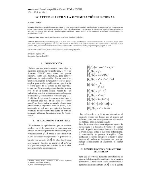 matemática - Blog de ESPOL - Escuela Superior Politécnica del Litoral