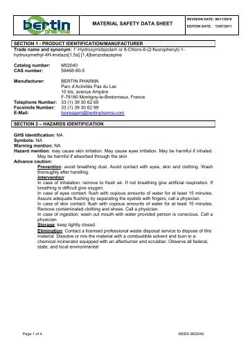 MSDS - Cayman Chemical